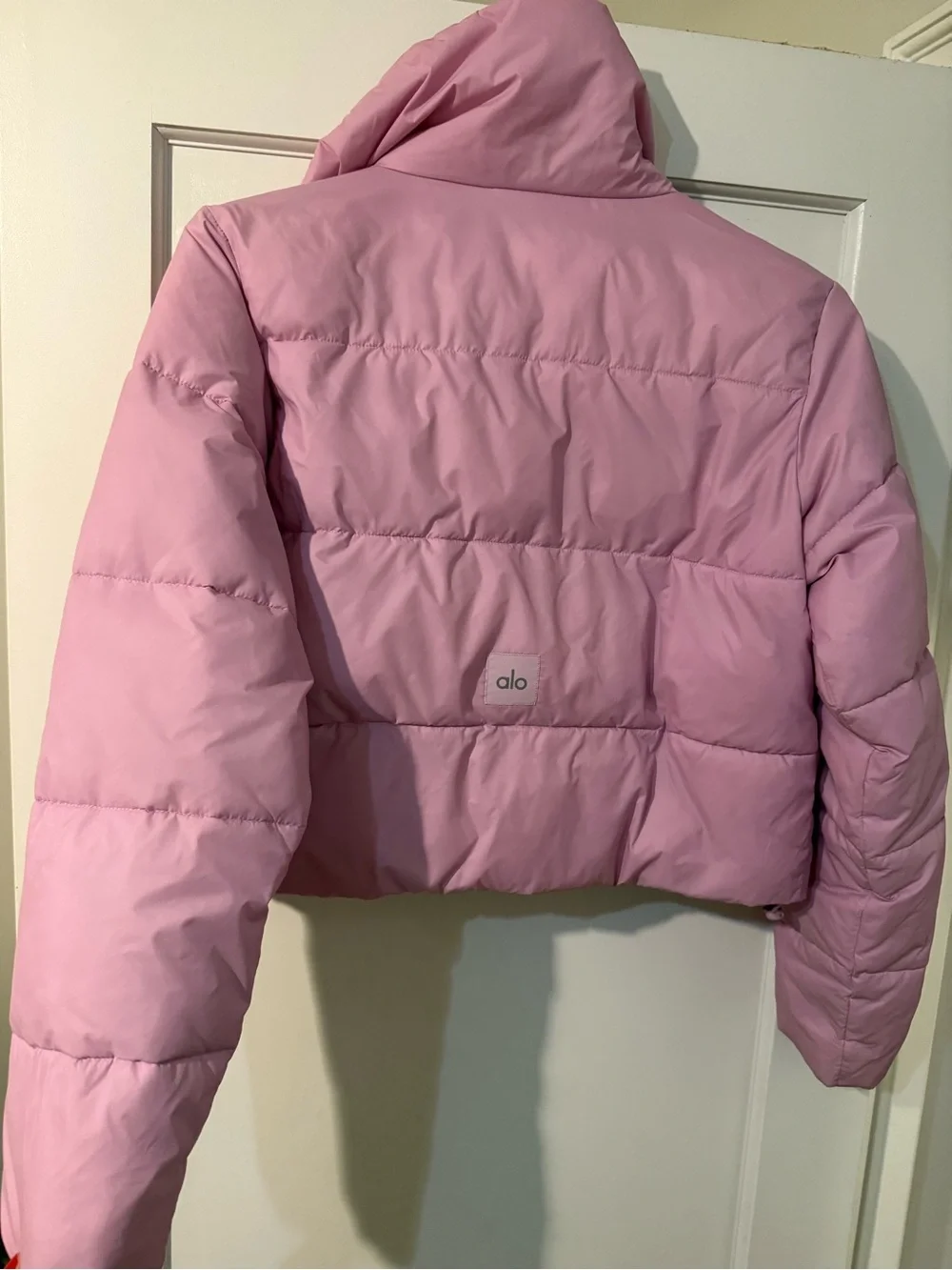 ALO Yoga Lavender Cropped Puffer Jacket